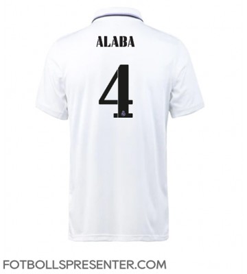 Real Madrid David Alaba #4 Hemma Matchtröja 2022-23 Kortärmad